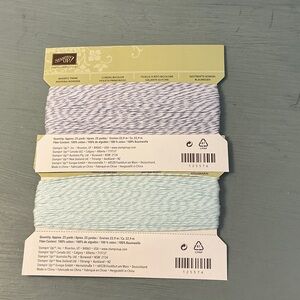 Stampin' Up! Baker’s Twine in Pool Party and Wisteria Wonder New